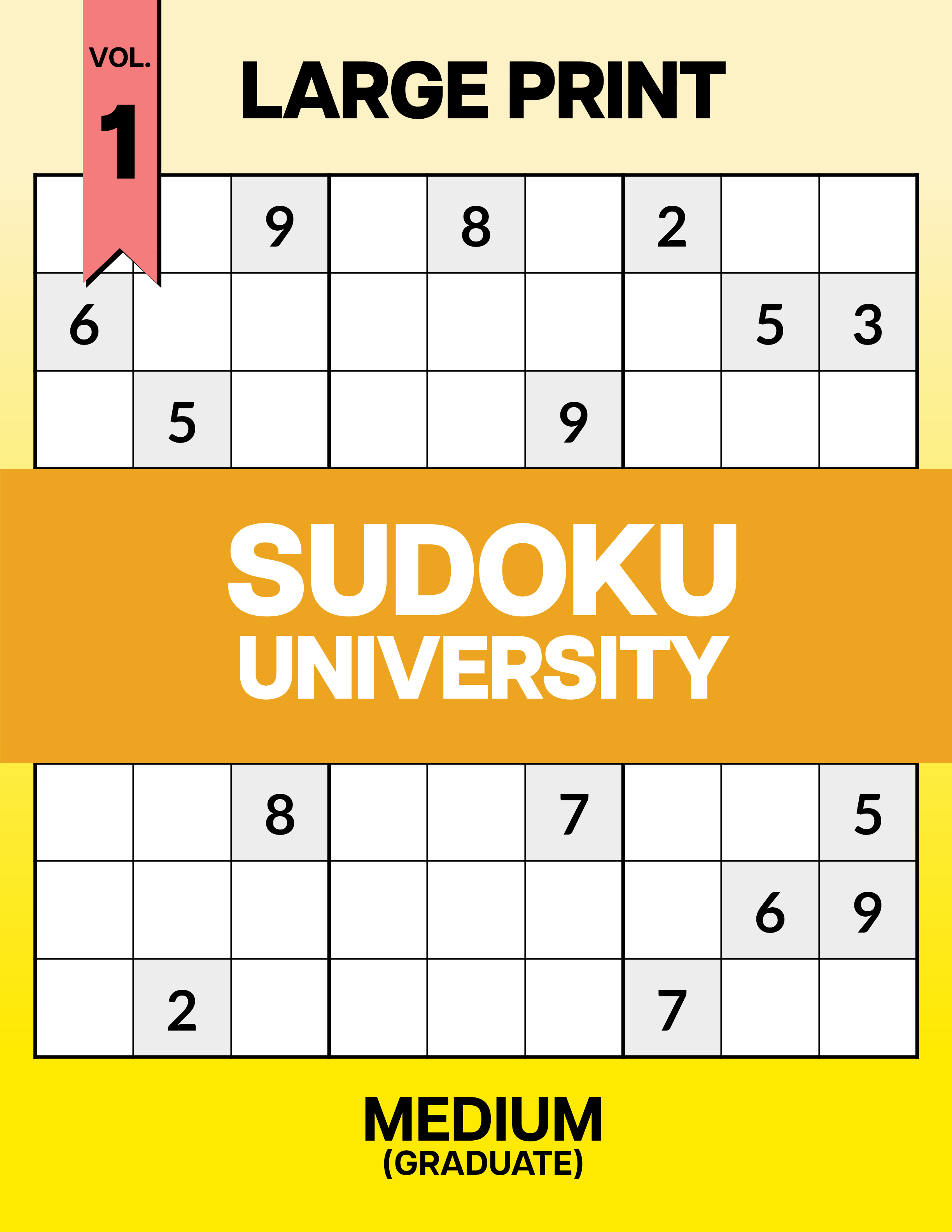 Large Print Sudoku University: Graduate Vol. 1
